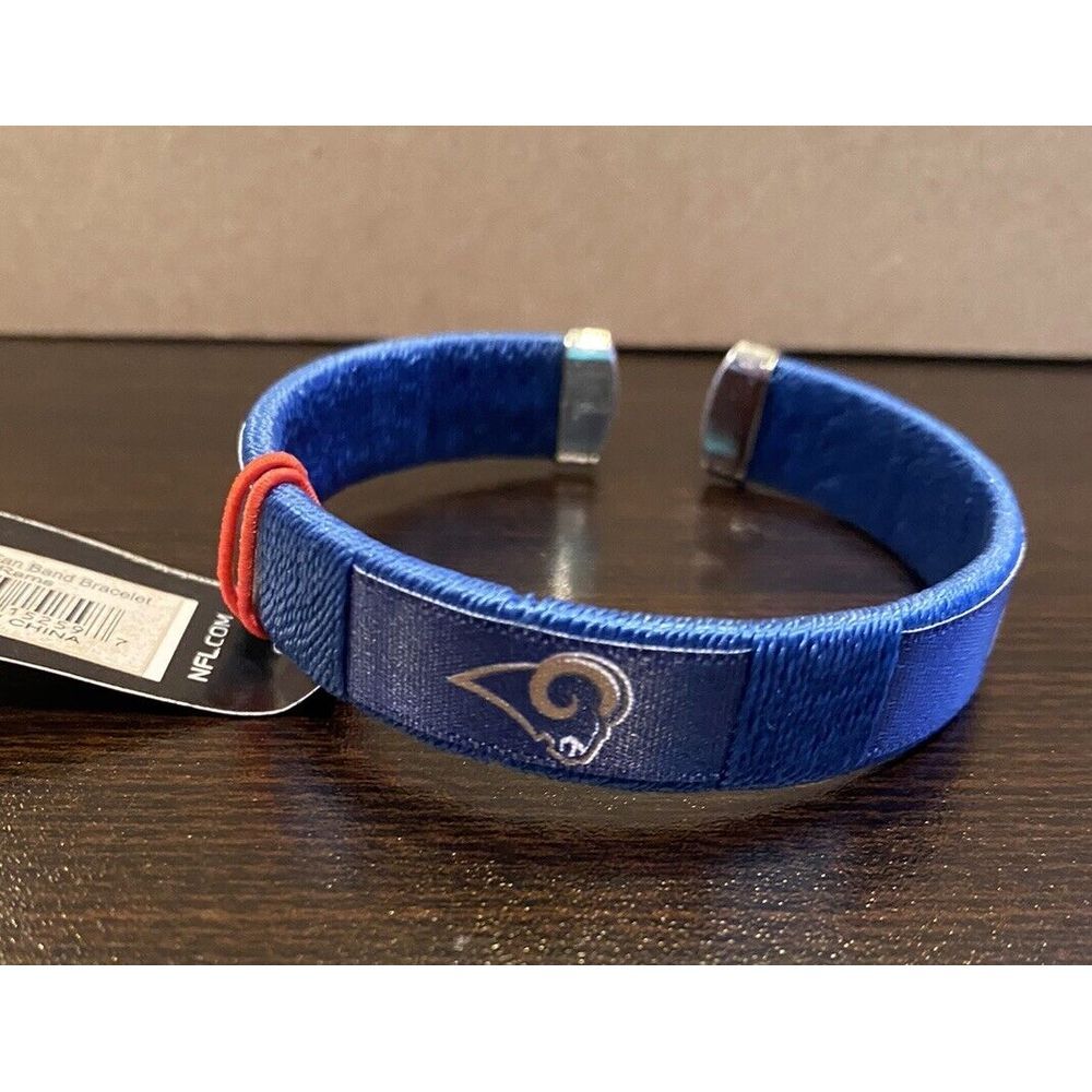 St. Louis Rams NFL Fan‎ Bracelet Team Name and Logo New Licensed
